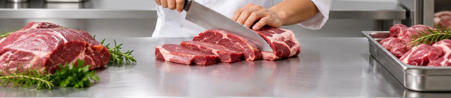 Fresh cuts of halal beef